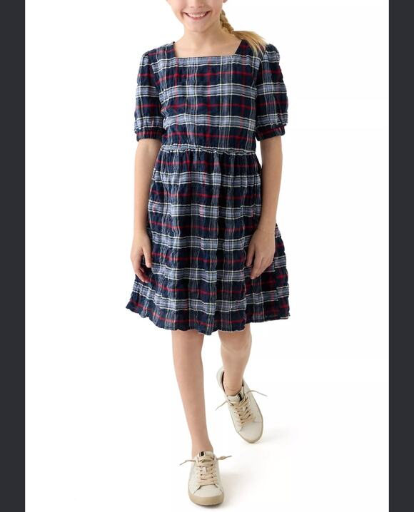 Tommy Hilfiger Other - New girls Tommy Hilfiger seersucker navy dress sz 16